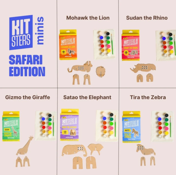 Kitsters Minis - Safari Edition (Pack of 5)